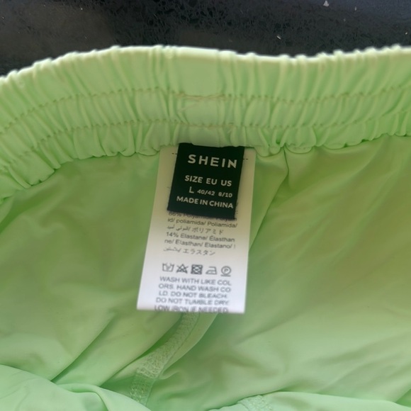 SHEIN Mint Green Athletic Shorts size L - Picture 9 of 9